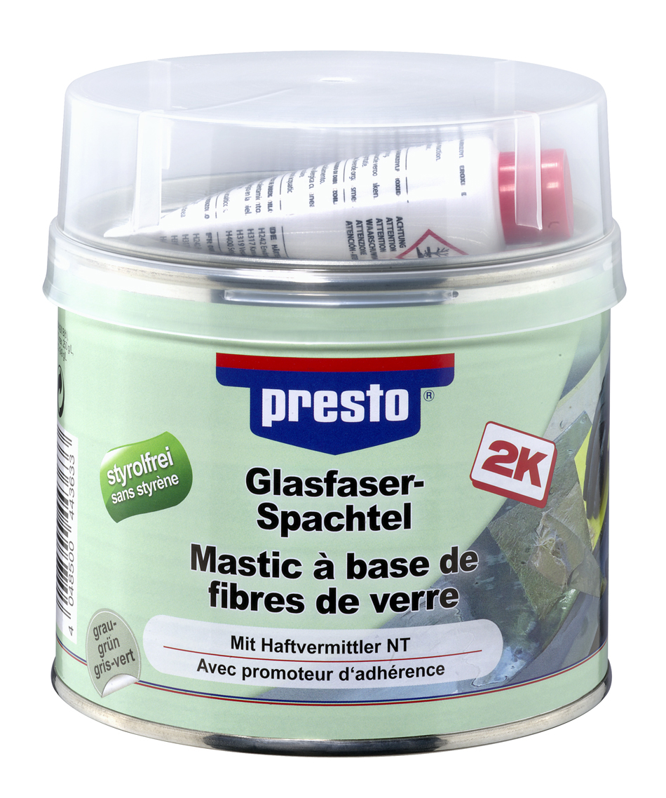 Presto SF Glasfaserspachtel     styrolfrei 250 gr oder 1000 gr