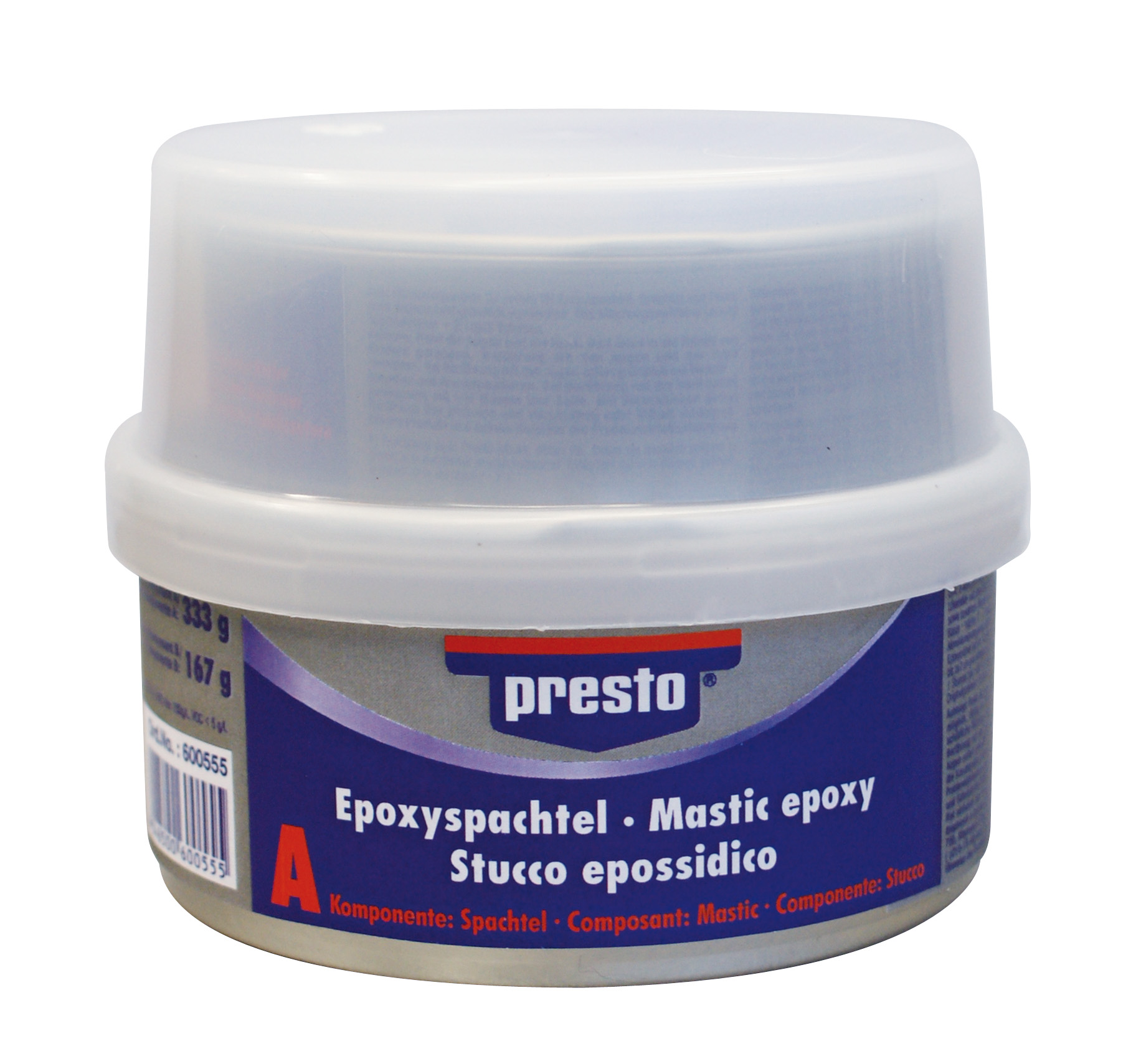 Presto Epoxyspachtel 500 g      (Spachtel 333 gr + Härter 167 gr)