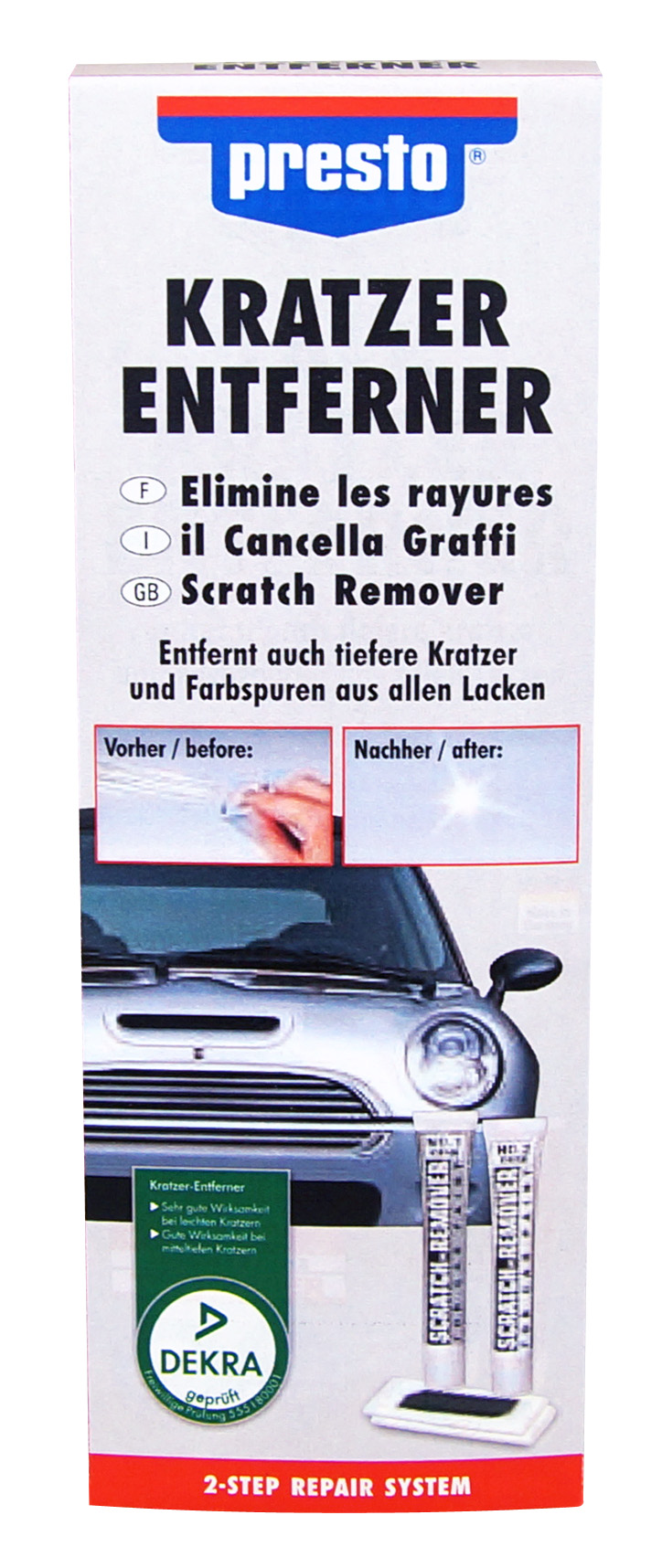 Presto Lack- Kratzer-Entferner / Politur Set