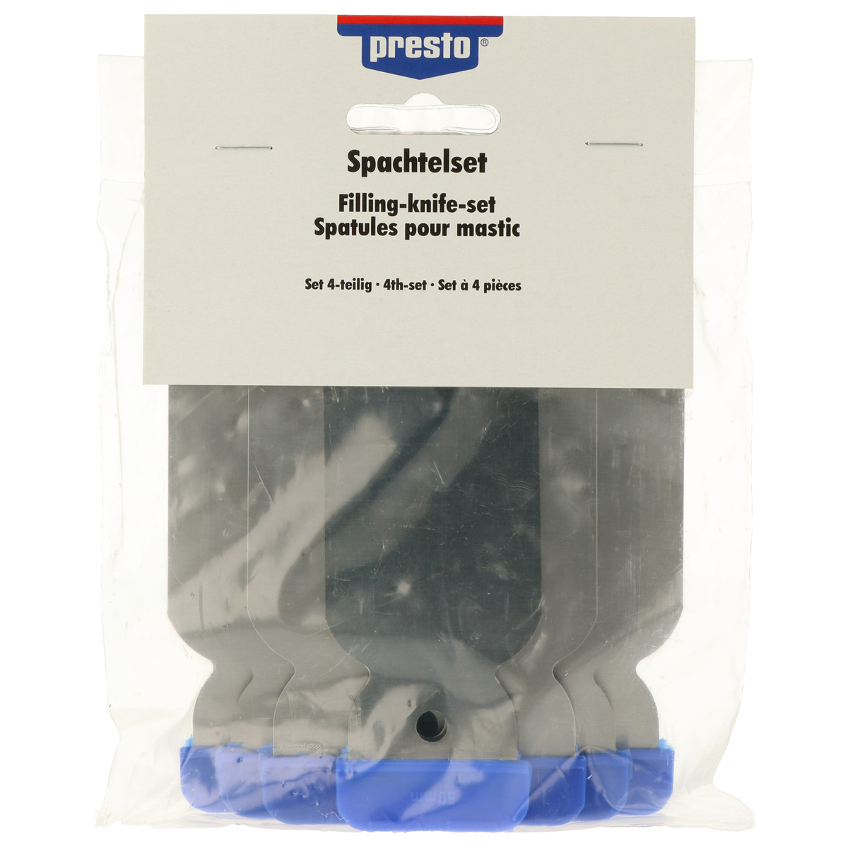 Presto Spachtelklingen Metall  Set à 4 Stück