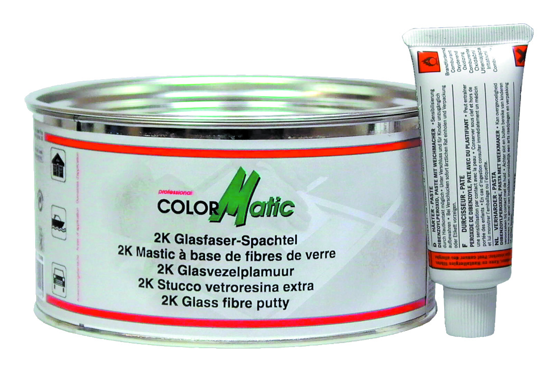ColorMatic 2K Glasfaserspachtel styrolreduziert  1000 oder 1600 gr. ColorMatic 2K Glasfaserspachtel styrolreduziert  1000 oder 1600 gr.