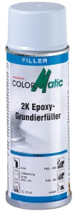 ColorMatic 2K Epoxy Grundierfüller Spray beige oder schwarz 200 ml