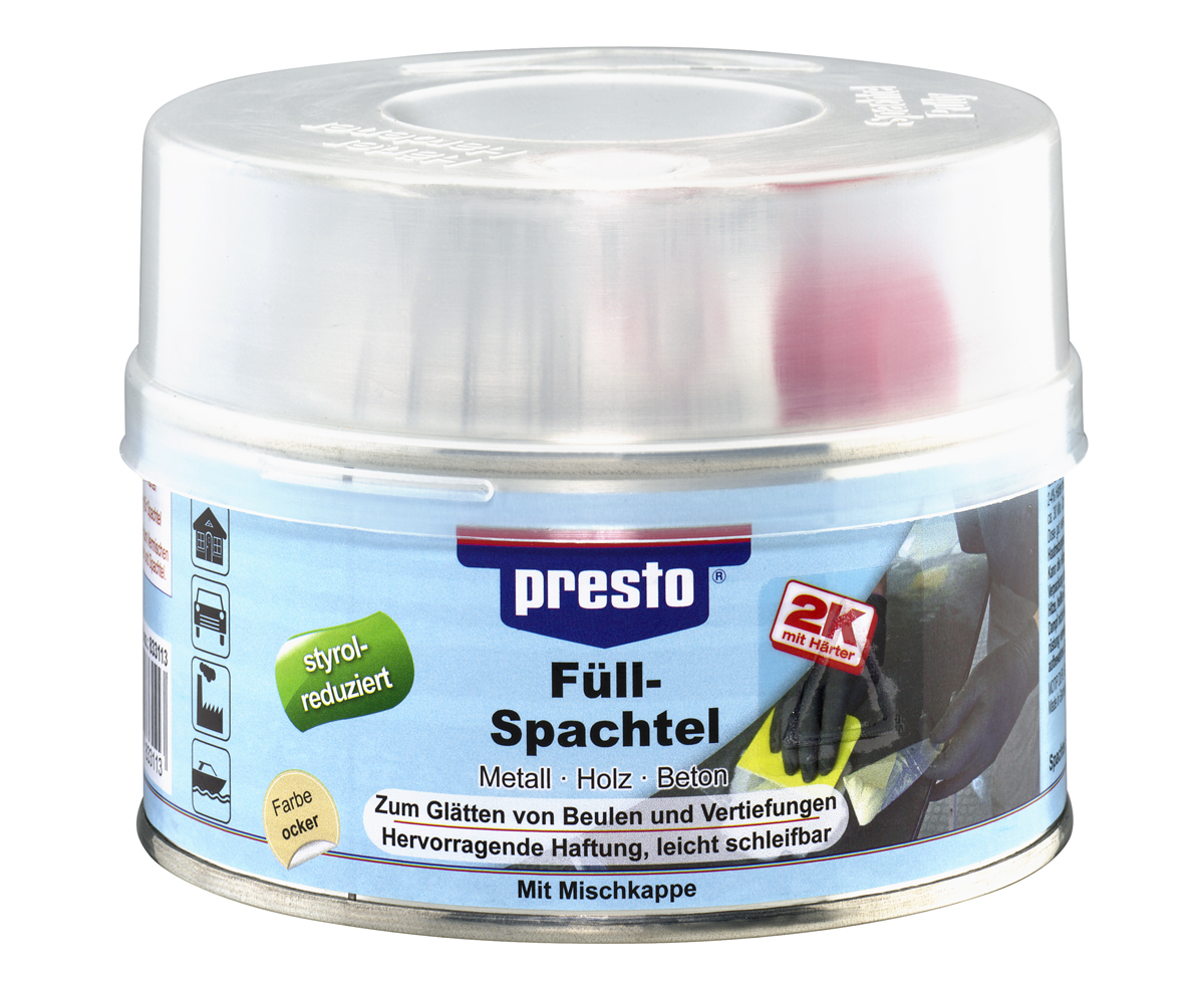 Presto Füllspachtel styrolreduziert  250 gr, 500 gr oder 1 kg