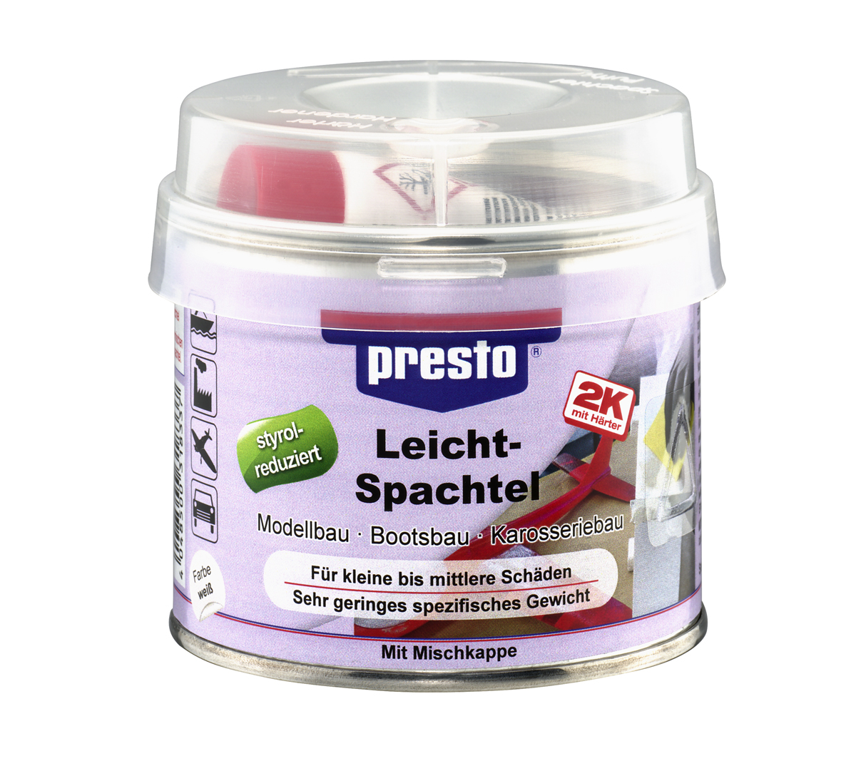 Presto Leichtspachtel  styrolreduziert 125 gr oder 420 gr