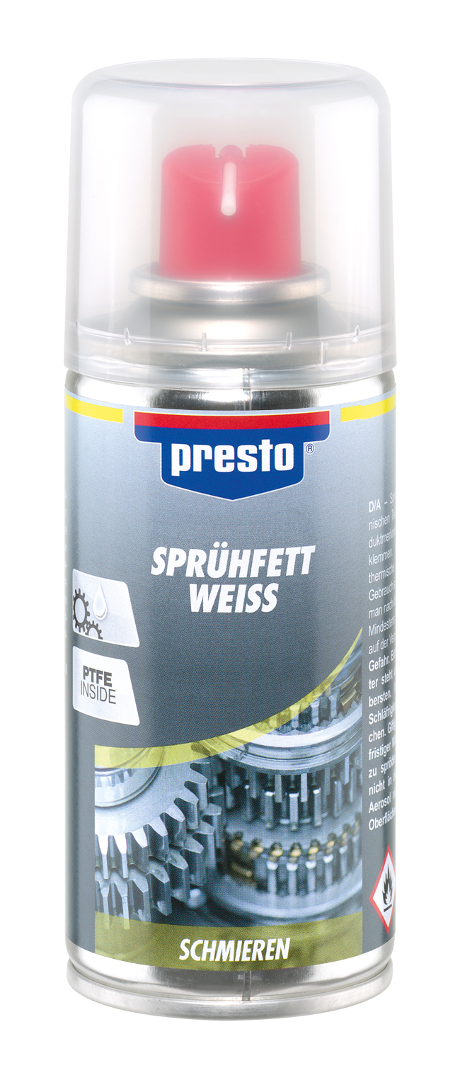 Presto Sprühfett weiß  150 ml oder 400 ml