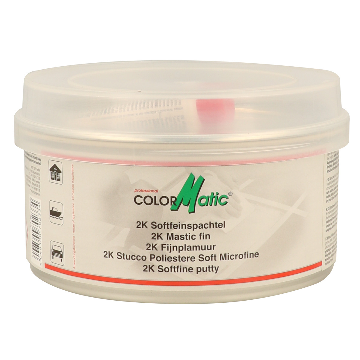 Colormatic 2K Softfeinspachtel styrolreduziert. 1 oder 2 kg  incl. Härter