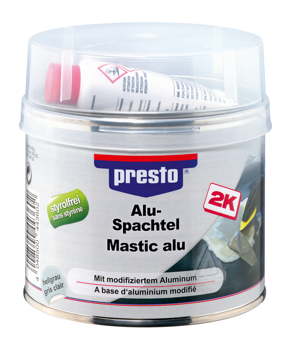 Presto SF Alu-Spachtel   styrolfrei 250 gr oder 1000 gr